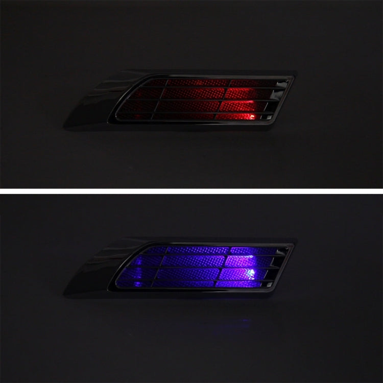 2 PCS Car Body Side Solar Decorative Colorful Strobe Warning Outlet Light - Warning Lights by buy2fix | Online Shopping UK | buy2fix