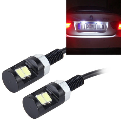2 PCS 2W 100 LM 6500K Car License Plate Light with 2 SMD-5630 Lamps, DC 12V(White Light) - License Plate Lights by buy2fix | Online Shopping UK | buy2fix