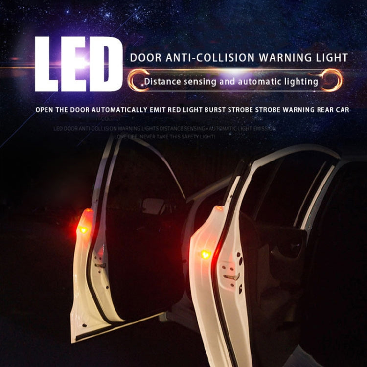 2 PCS Car Door Magnetic Warning Strobe Light Lamp(White Light) - In Car by buy2fix | Online Shopping UK | buy2fix