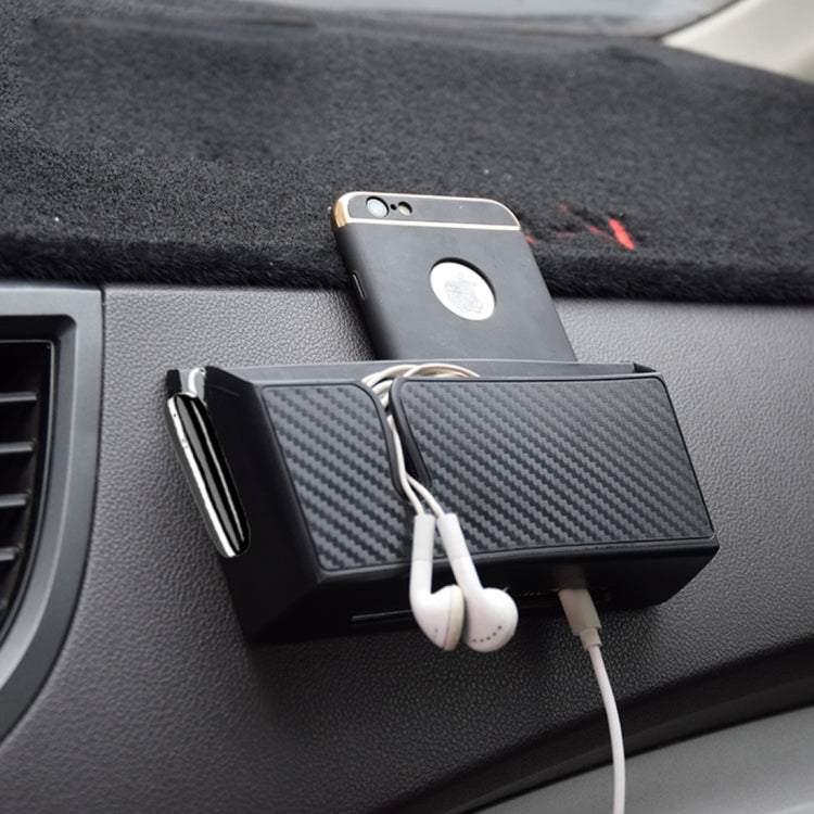 Car EVA Carrying Organizer Storage Double-layer Sticker Bag for Phone Coin Key and Other Small Items(Big Size) by buy2fix