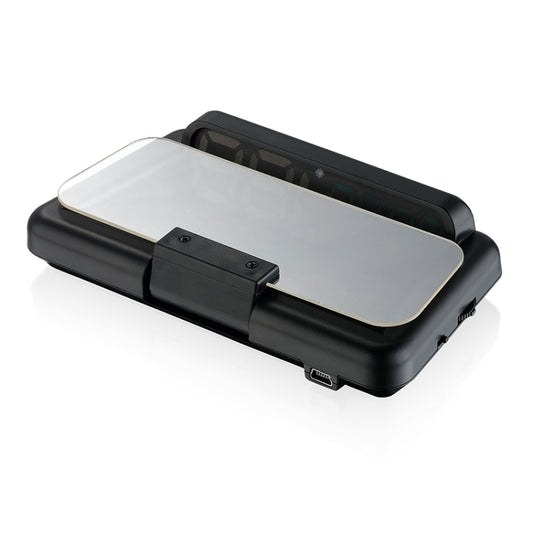 C500 Car HUD Virtual HD Projection Head-up Display, With Adjustable Reflection Board, Speed & RPM & Water Temperature & Oil Consumption & Driving Distance / Time & Voltage Display, Over Speed Alarm, Connect OBD2 Interface(Blue) by buy2fix