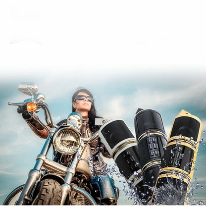 Motorcycle Waterproof Aluminum Shell Bluetooth Handle Stereo Speaker, Support BT/MP3/FM/TF(Black) - Electrical Instruments by buy2fix | Online Shopping UK | buy2fix