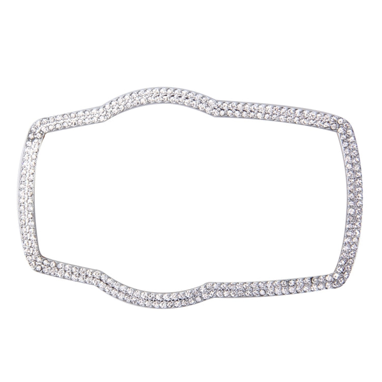 Car Aluminum Steering Wheel Decoration Ring with Diamonds For BMW(Silver) by buy2fix