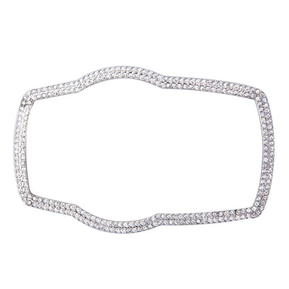 Car Aluminum Steering Wheel Decoration Ring with Diamonds For BMW(Silver) by buy2fix