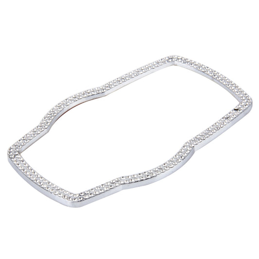 Car Aluminum Steering Wheel Decoration Ring with Diamonds For BMW(Silver) by buy2fix