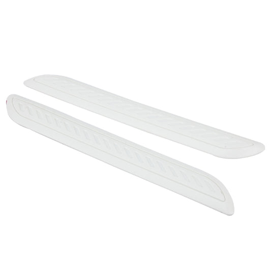 2 PCS Universal Car Auto Rubber Body Bumper Guard Protector Strip Sticker(White) by buy2fix
