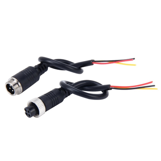 2 PCS M12 Car Auto Monitor Camera DVR Male and Female 4 Pin Video Power Extension Cable Cord, Length: 22cm by buy2fix