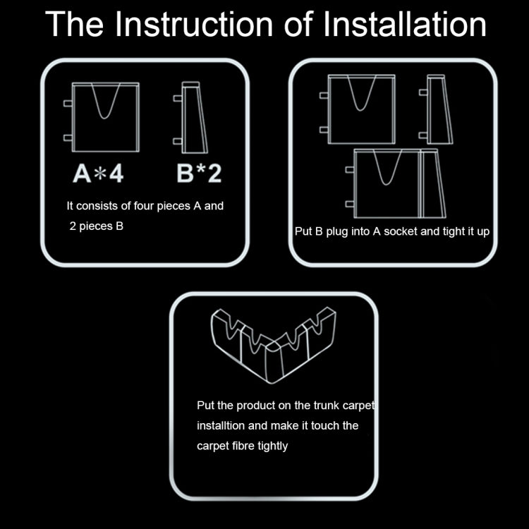 DM-018 4 PCS Assembly Multi-functional Vehicle Protection Stabilization Organization Storage High Quality Holder Kit by buy2fix