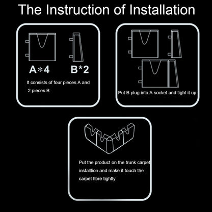 DM-018 4 PCS Assembly Multi-functional Vehicle Protection Stabilization Organization Storage High Quality Holder Kit by buy2fix