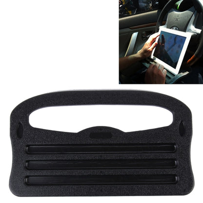 Vehicle Portable Desk Steering Wheel Multi-use Tray Stand Car Food Eating Table iPad Holder(Black) - Stowing Tidying by buy2fix | Online Shopping UK | buy2fix