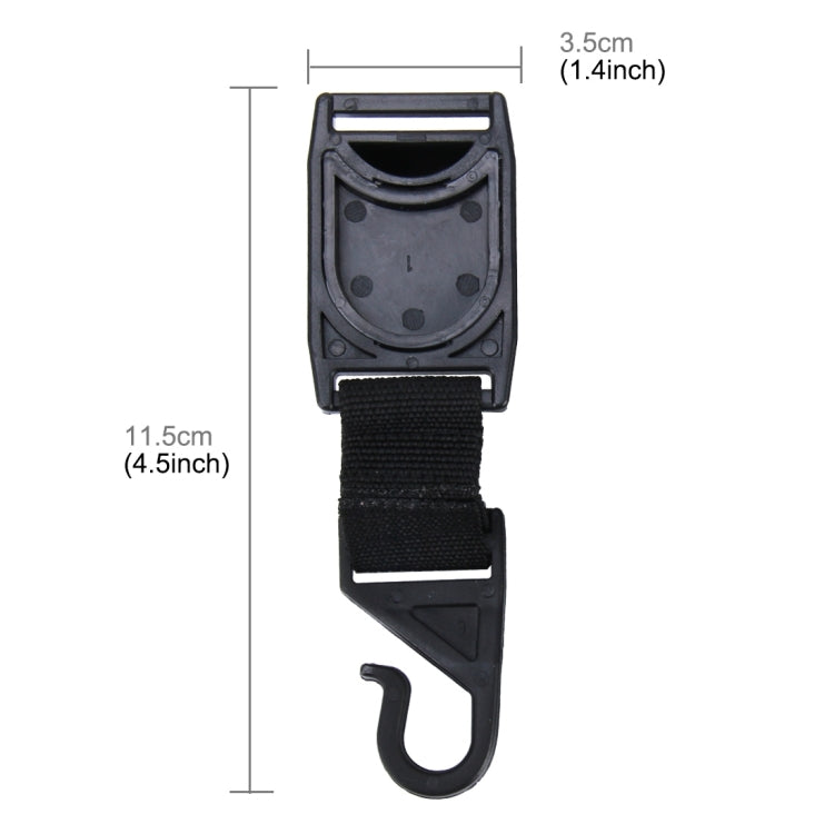 2 PCS SHUNWEI SW-2504 Plastic Hook Holder for Car Seat Headrest Backrest, Max Load: 6kg - Auto Fastener & Clips by SHUNWEI | Online Shopping UK | buy2fix