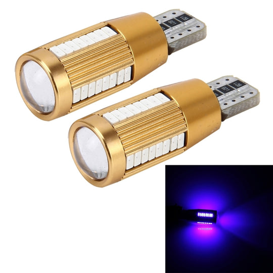 Lot de 2 feux de gabarit T10 2 W à courant constant avec 38 lampes SMD-3014, DC 12-16 V (lumière bleue)