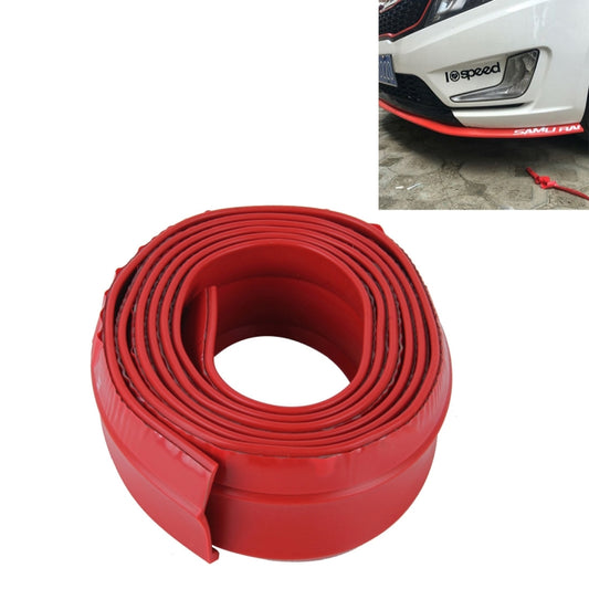 Universal 2.5m Car Front Bumper Lip Splitter Spoiler Skirt Adhesive Protector(Red) - Decorative Strip by buy2fix | Online Shopping UK | buy2fix