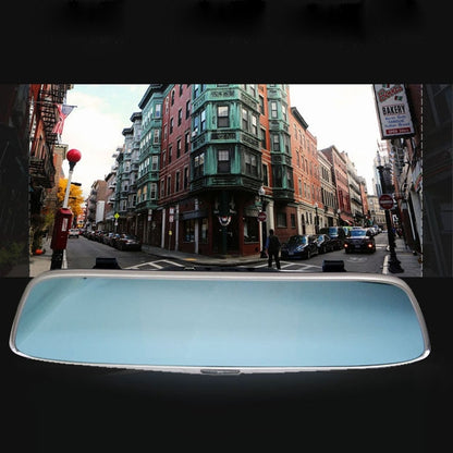 5 inch IPS Touch Screen Rear View Mirror Car Recorder with Dual Channel 720P Car Black Box, Separate Camera, Support 32GB TF Card, Night Vision, 150 Degree Wide Angle Viewing by buy2fix