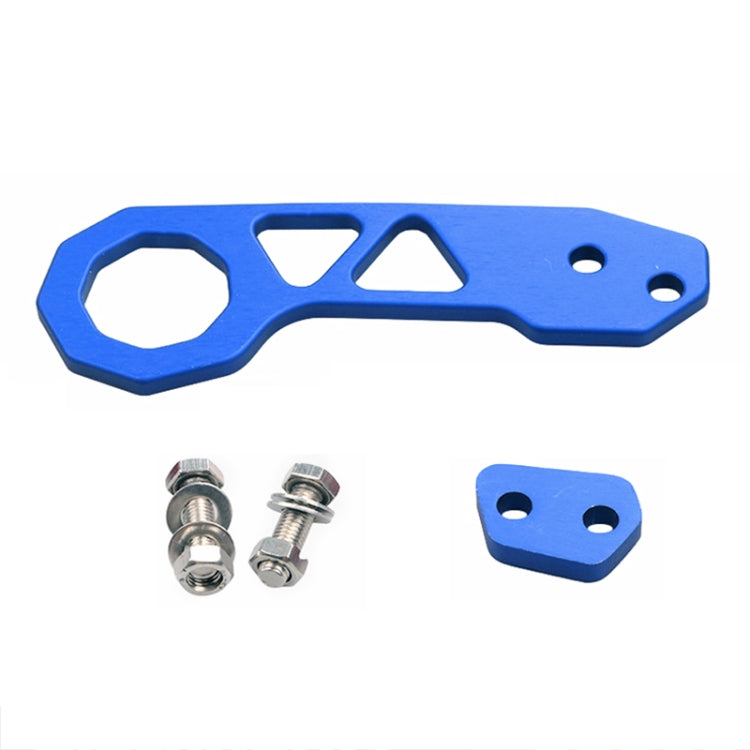 Aluminum Alloy Rear Tow Towing Hook Trailer Ring for Universal Car Auto with 2 x Screw Holes(Blue) - In Car by buy2fix | Online Shopping UK | buy2fix