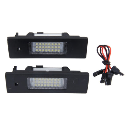 2 PCS License Plate Light with 24 SMD-3528 Lamps for BMW E87(White Light) - In Car by buy2fix | Online Shopping UK | buy2fix