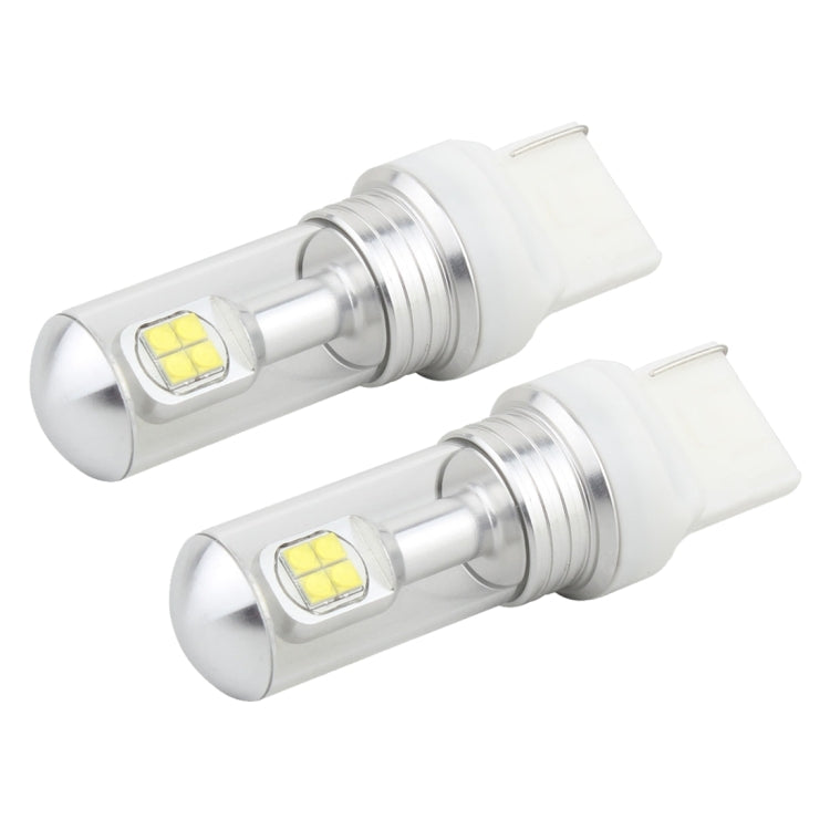 2 PCS 7440 40W 800 LM 6000K Car Turn Light Backup Light Brake Light with 8 CREE Lamps, DC 12V(White Light) - In Car by buy2fix | Online Shopping UK | buy2fix