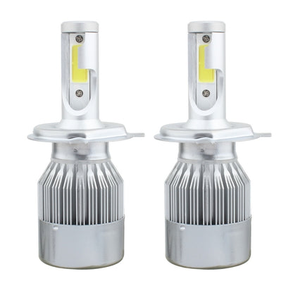 2 PCS  H4 18W 1800 LM 6000K IP68 Canbus Constant Current Car LED Headlight with 2 COB Lamps, DC 9-36V(White Light) - LED Headlamps by buy2fix | Online Shopping UK | buy2fix