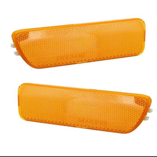 2 PCS Front Bumper Clearance Lights Housing without Bulb Replacement 1JM945071 / 1JM945072 for VW Golf / Jetta 1999-2005(Yellow) by buy2fix