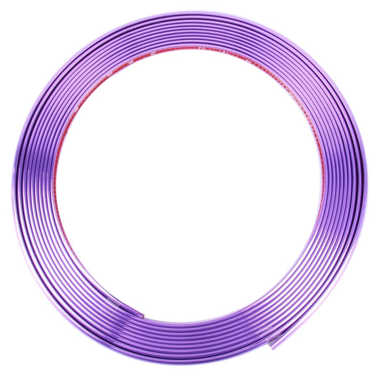 Universal Decorative Scratchproof Stickup 8M Flexible Car Wheel Hub TRIM Mouldings Shining Decoration Strip(Purple) by buy2fix