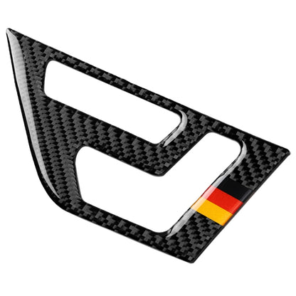 2 PCS German Flag Car Carbon Fiber Right Drive Seat Adjustment Panel Decorative Sticker for Mercedes-Benz W204 2007-2013 - Car Interior Mouldings by buy2fix | Online Shopping UK | buy2fix