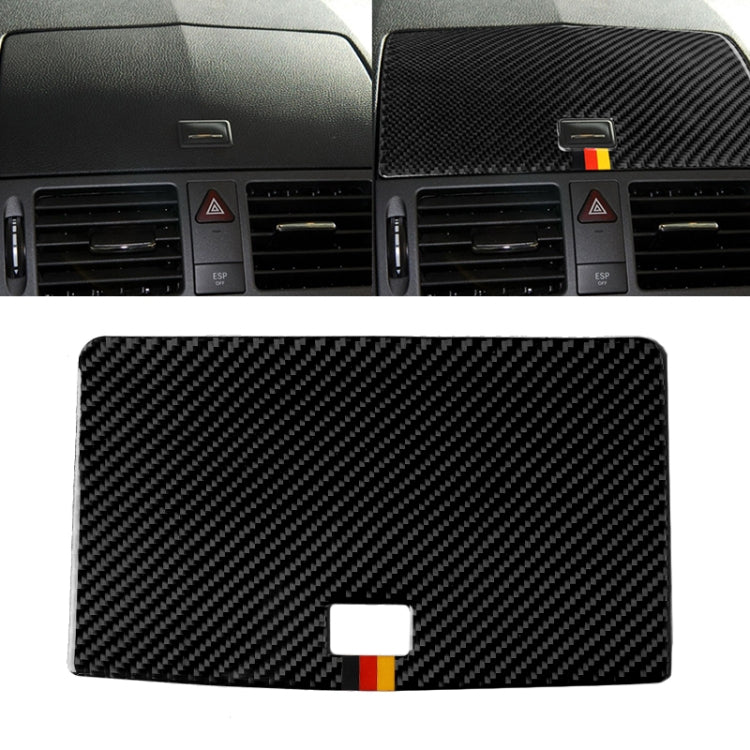 Car German Flag Carbon Fiber Console Navigation Panel Decorative Sticker for Mercedes-Benz W204 C Class 2007-2010 by buy2fix