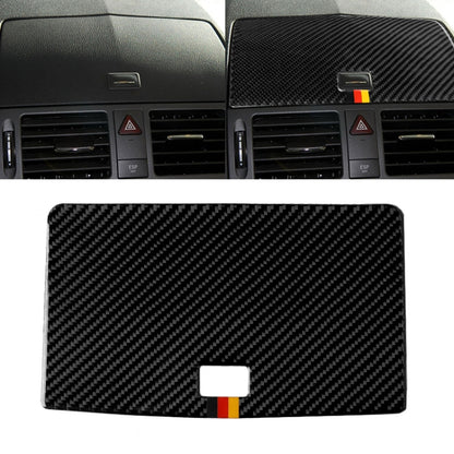 Car German Flag Carbon Fiber Console Navigation Panel Decorative Sticker for Mercedes-Benz W204 C Class 2007-2010 by buy2fix