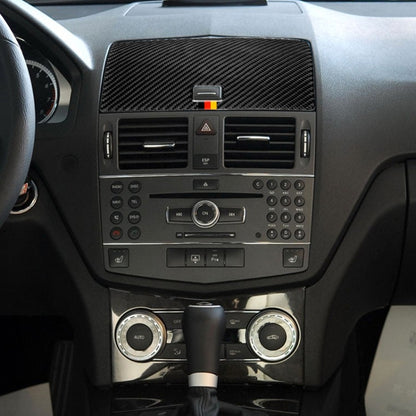Car German Flag Carbon Fiber Console Navigation Panel Decorative Sticker for Mercedes-Benz W204 C Class 2007-2010 by buy2fix