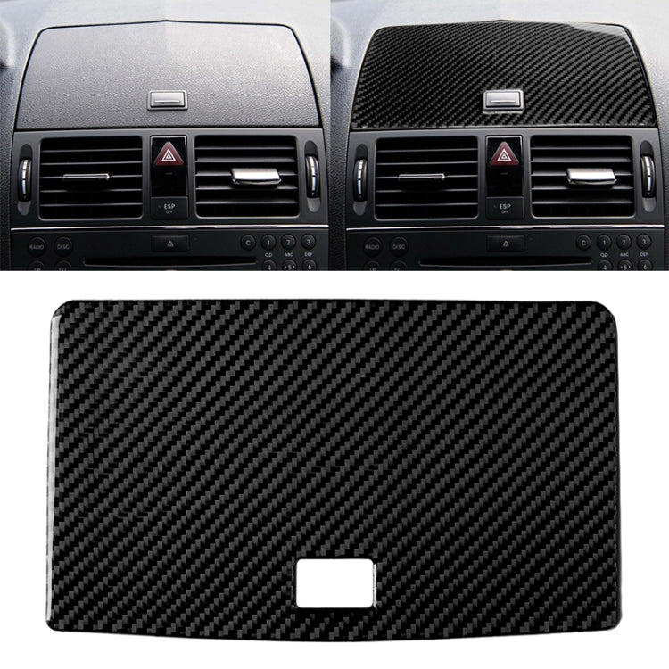 Car Carbon Fiber Console Navigation Panel Decorative Sticker for Mercedes-Benz W204 C Class 2007-2010 by buy2fix