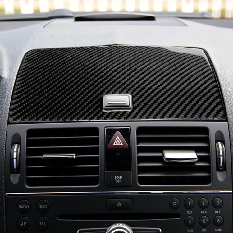 Car Carbon Fiber Console Navigation Panel Decorative Sticker for Mercedes-Benz W204 C Class 2007-2010 by buy2fix