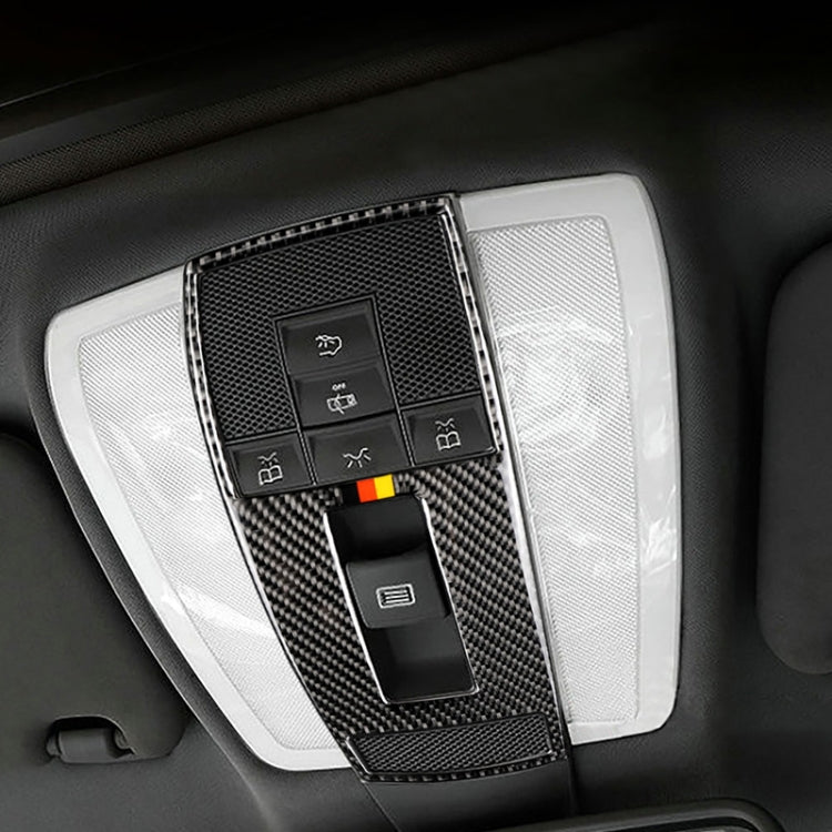 Car German Flag Carbon Fiber Reading Lamp Frame Decorative Sticker for Mercedes-Benz W204 2007-2013 / W212 2010-2012 by buy2fix