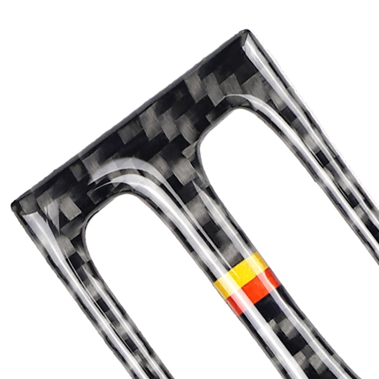 Car German Flag Carbon Fiber Intermediate Air Outlet Panel Decorative Sticker for Mercedes-Benz W204 2011-2013 by buy2fix