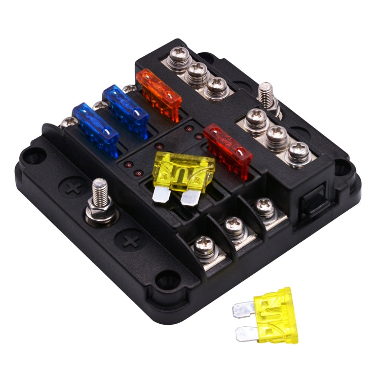Independent Positive and Negative 1 in 6 Out 6 Way Circuit Blade Fuse ...