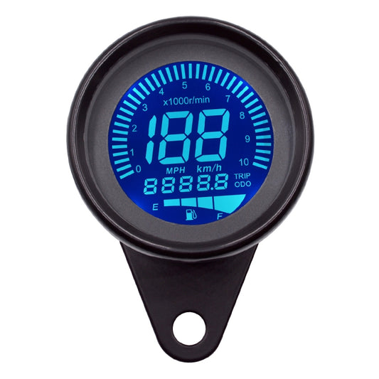 CS-636B1 Motorcycle Multi-functional Modification Instrumentation Motorcycle Odometer Speedometer Tachometer Oil Gauge (Black) by buy2fix
