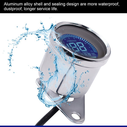 Motorcycle Multi-functional Modification Instrumentation Motorcycle Odometer Speedometer Tachometer Oil Gauge(Silver) by buy2fix