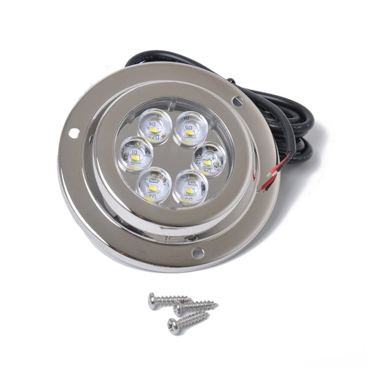 DC 10-30V 12W IP68 316 Stainless 6 LEDs Blue Light Underwater Light Boat High Power Bright for Marine / Yacht - Marine Accessories & Parts by buy2fix | Online Shopping UK | buy2fix