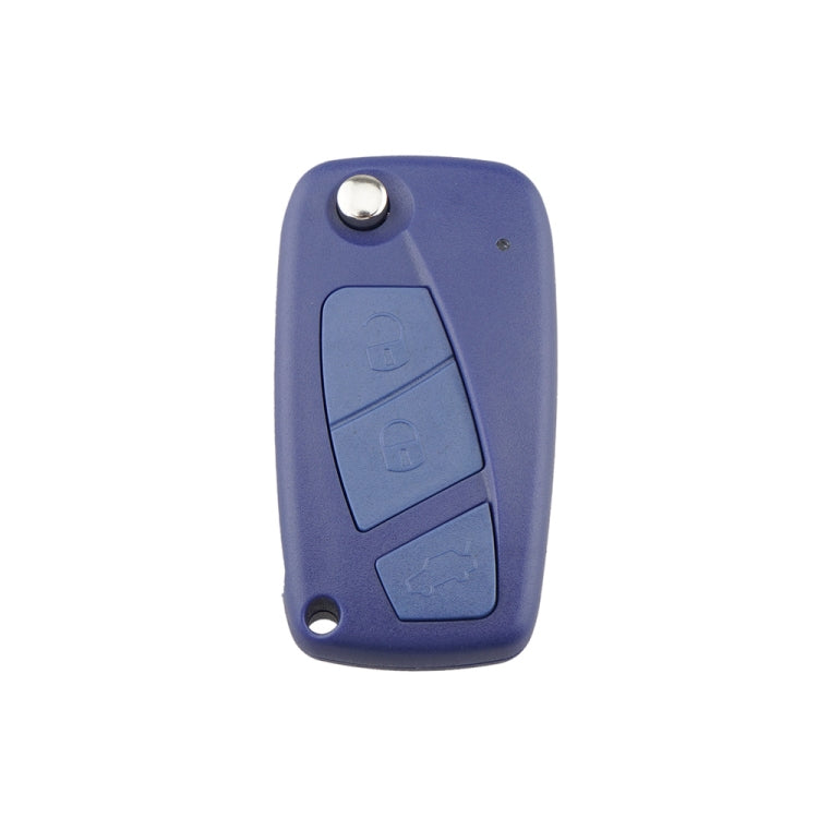 For FIAT Car Keys Replacement 3 Buttons Car Key Case with Side Battery Holder (Blue) by buy2fix
