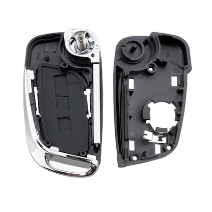 For PEUGEOT Car Keys Replacement 2 Buttons Car Key Case with Holder, without Grooved by buy2fix