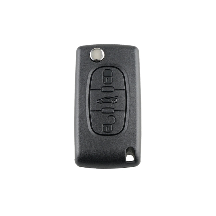 For PEUGEOT Car Keys Replacement 3 Buttons Car Key Case with Grooved, without Holder by buy2fix