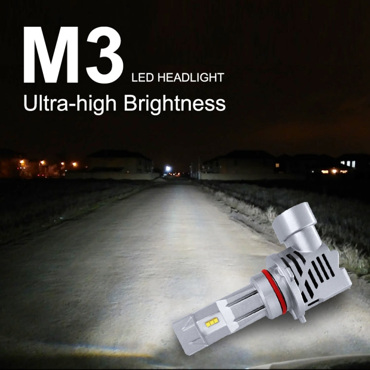 2 PCS M3 9005 / HB3 / H10 DC9-32V / 17W / 6500K / 2000LM IP68 Car LED Headlight Lamps(Cool White) - In Car by buy2fix | Online Shopping UK | buy2fix