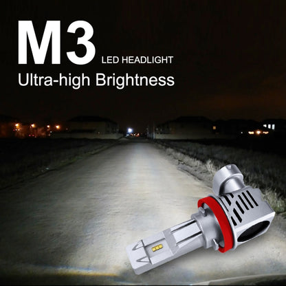 2 PCS M3 H8 / H9 / H11 DC9-32V / 17W / 6500K / 2000LM IP68 Car LED Headlight Lamps(Cool White) - In Car by buy2fix | Online Shopping UK | buy2fix