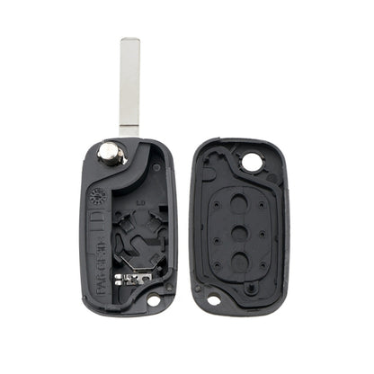 For RENAULT Clio / Megane / Kangoo / Modus Car Keys Replacement 3 Buttons Car Key Case with Foldable Key Blade by buy2fix