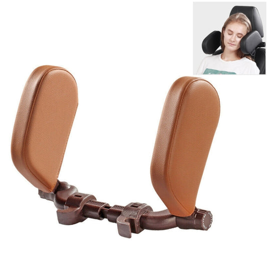 Car Seat Headrest Car Neck Pillow Sleep Side Headrest for Children and Adults (Brown) by buy2fix