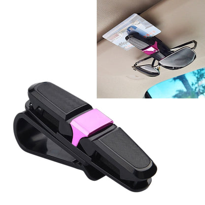 Vehicle Mounted Glasses Clip Car Eyeglass Bill Holder, Blister Package (Rose Red) - Sunglasses & Glasses Clips by buy2fix | Online Shopping UK | buy2fix