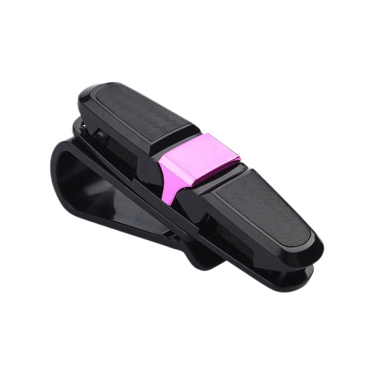 Vehicle Mounted Glasses Clip Car Eyeglass Bill Holder, Blister Package (Rose Red) - Sunglasses & Glasses Clips by buy2fix | Online Shopping UK | buy2fix