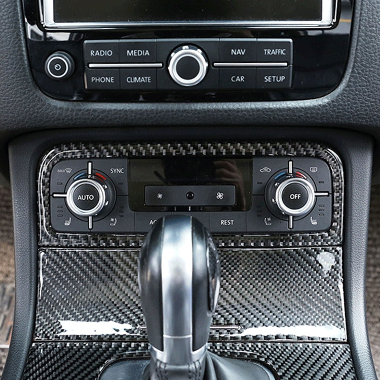 Car Carbon Fiber Air Conditioning Panel Decorative Sticker for Volkswagen Touareg 2011-2018 by buy2fix