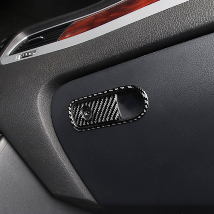 Car Carbon Fiber Front Passenger Seat Armrest Box Switch Decorative Sticker for Volkswagen Touareg 2011-2018 by buy2fix