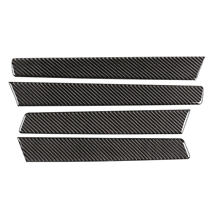 4 PCS Car Carbon Fiber Door Panel Decorative Sticker for Volkswagen Touareg 2011-2018 by buy2fix