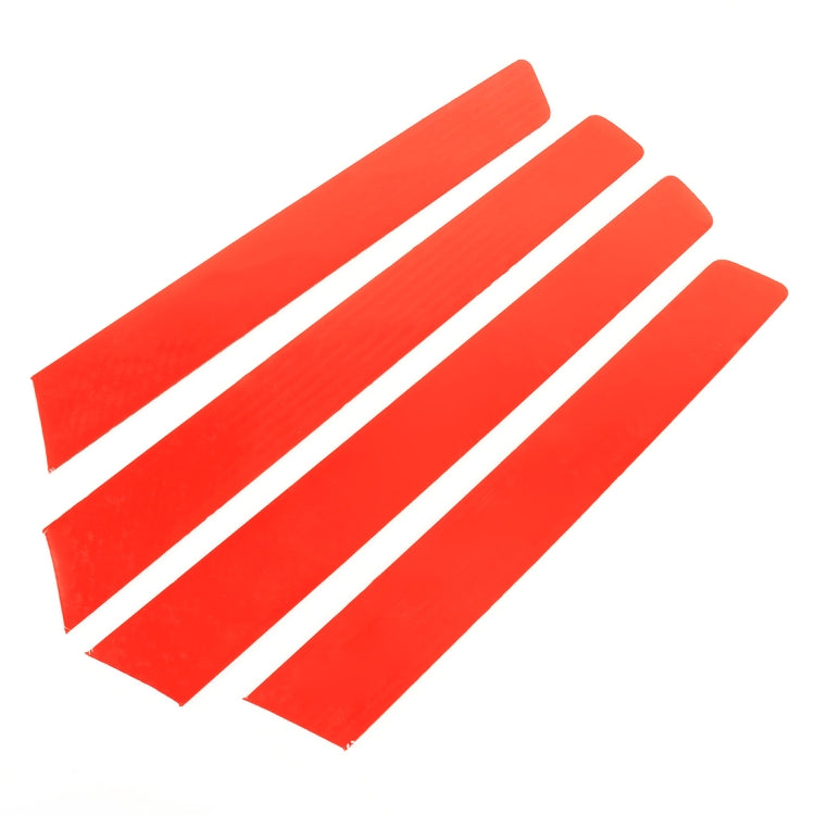 4 PCS Car Carbon Fiber Door Panel Decorative Sticker for Volkswagen Touareg 2011-2018 by buy2fix