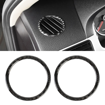 2 PCS Car Carbon Fiber Instrument Panel Air Outlet Decorative Sticker for Volkswagen Touareg - Car Interior Mouldings by buy2fix | Online Shopping UK | buy2fix